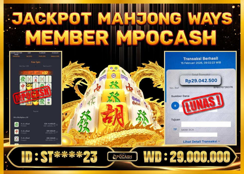 MPOCASH JACKPOT MAHJONG WAYS